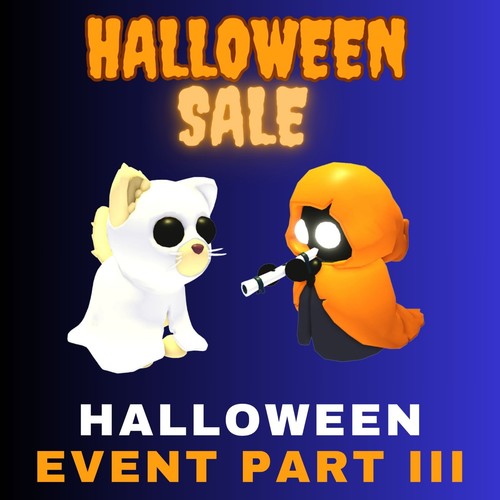 DJ Snooze & Ghostly Cat 🎃 Adopt from Me 🎃 Sale US 👻 100% Positive Reviews👻