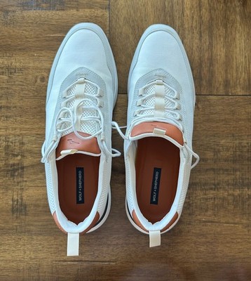 Wolf and Shepherd Crossover Victory Trainer Men's Size 15 White Tan Leather New