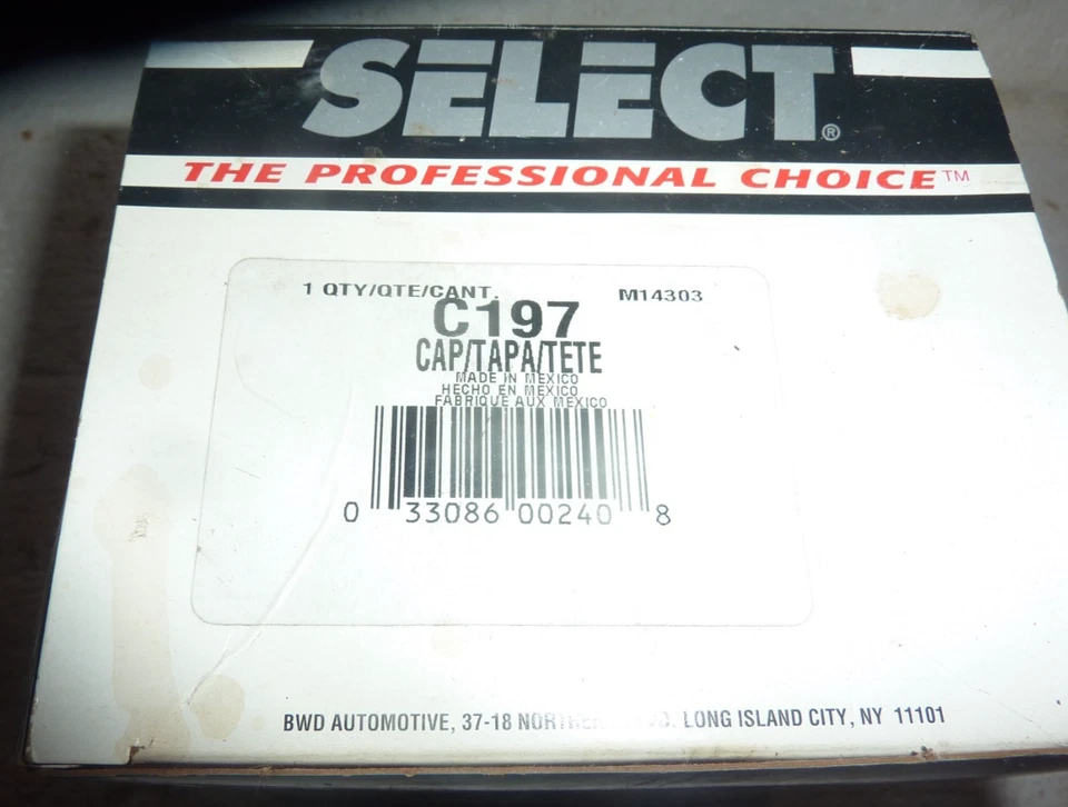 Tapa Distribuidor Nueva en Caja BWD Select C197 S-2 Foto 2 de 2