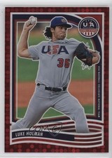 2024 Panini Stars and Stripes Red /199 Luke Holman #8 0o6v
