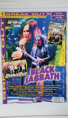 Break Out 1 + 2 /2014 Black Sabbath Status Quo Pavlov s Dog Heart Manowar Rush