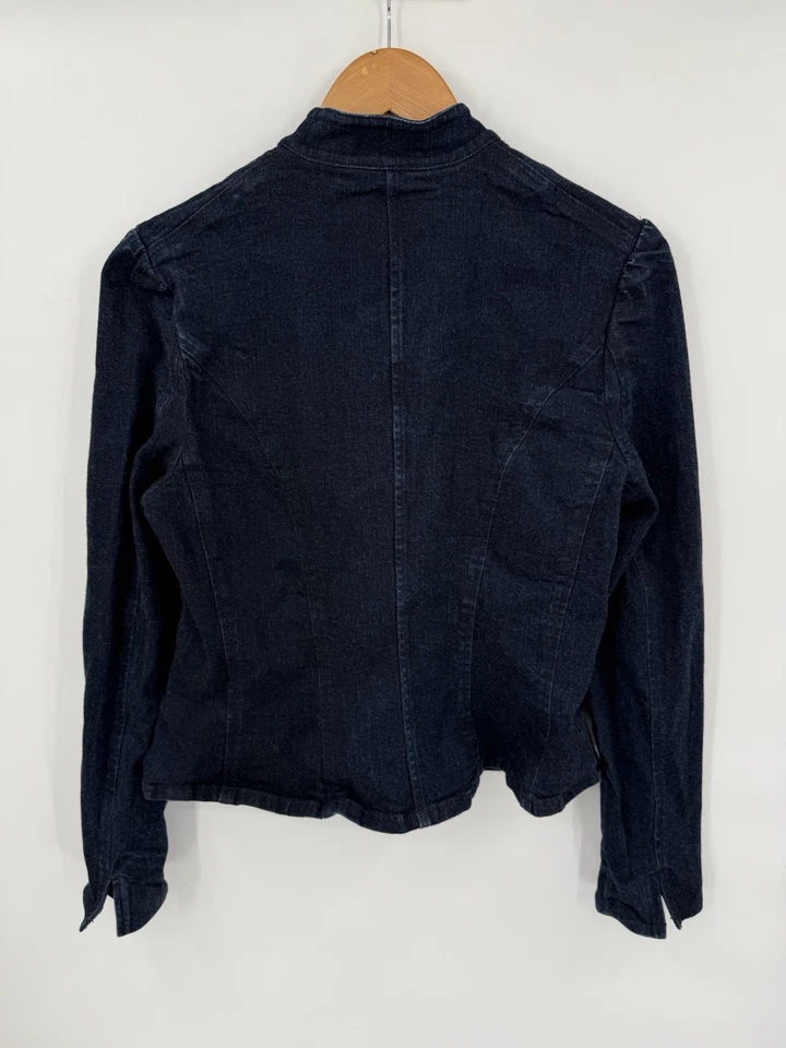 Chaqueta Blazer Ralph Lauren Jeans Co Denim Grande Azul Oscuro Botones Victoriano Foto 2 de 4