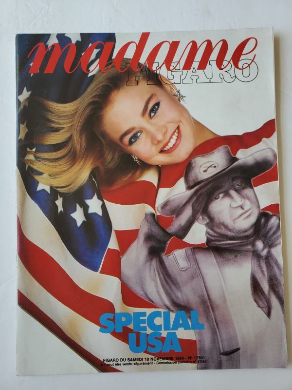 1984 French Madame FIGARO mag Sophie Marceau LINDA EVANGELISTA