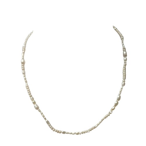 CLOSER BY WAKE Yellow Gold 14K 16" Mini Pearl Choker Colag Necklace NEW RRP £355 - Picture 11 of 12