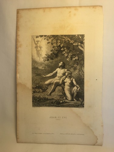 2 Oeuvres de Chateaubriand Tome 8 Engravings 1857 Adam & Eve / Les Deux Meres - Picture 2 of 9