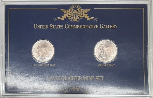 2000 Massachusetts Statehood Quarters Set - Monete P & D FDC in custodia - vedi foto - Foto 4 di 5