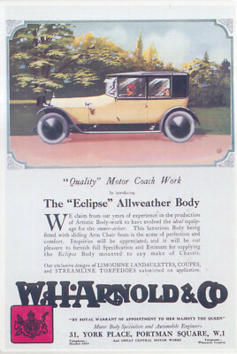 Rolls Royce Karosserie von W H Arnold MODERNE Postkarte von Karizzma
