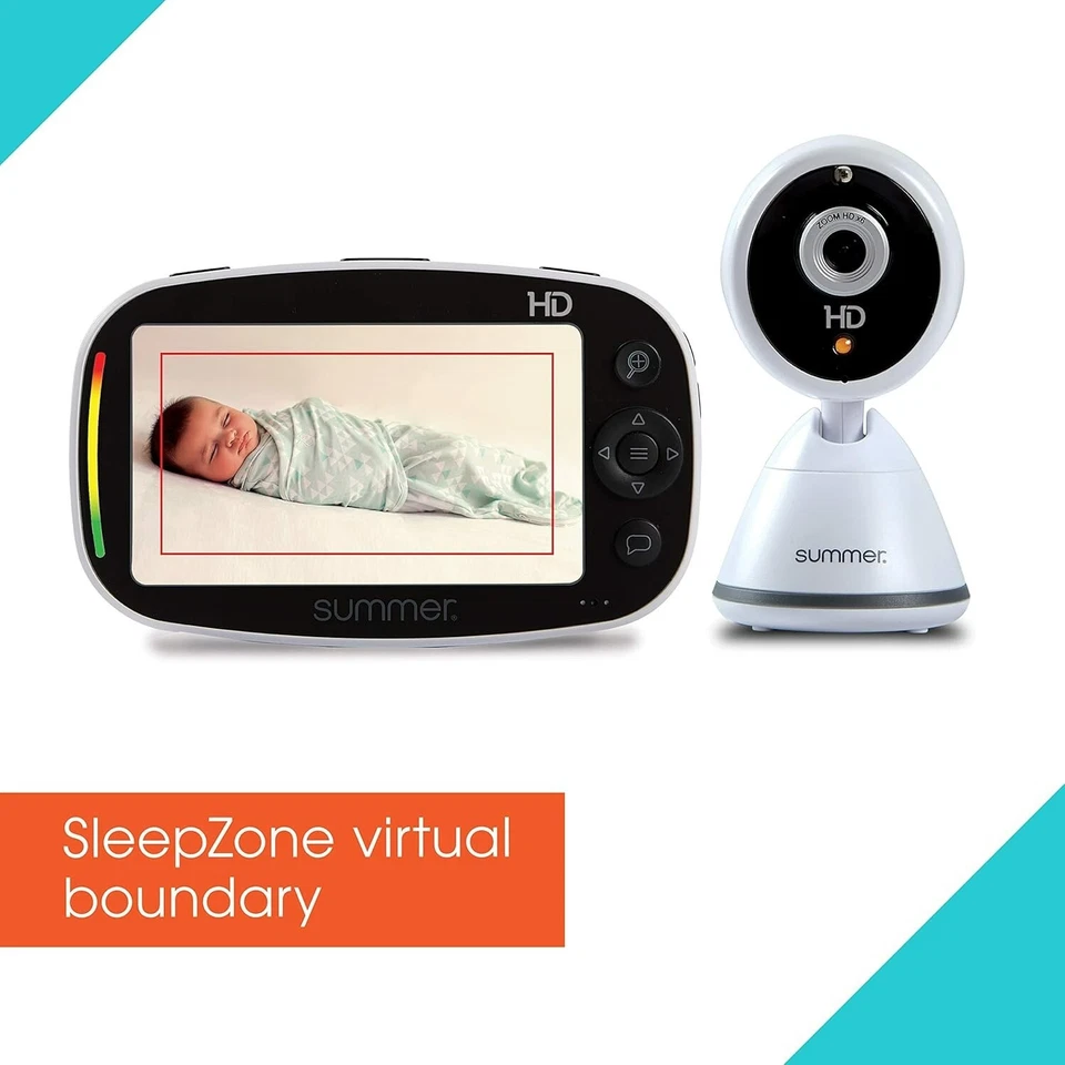 Monitor de bebé de video HD con zoom de píxeles de verano para bebé pantalla de 5" usado en muy buen estado Foto 4 de 4