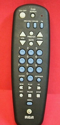 RCA RCU300W BL 4-Device Universal Remote Control LRCU404, RCU404