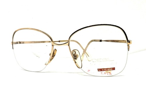 DESIL oro14K montatura per occhiali da vista donna vintage anni 90 made  italy | eBay