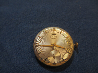 Watchmaker Estate ENICAR 17j EZR Wrist Watch Movenent for Parts or Repair