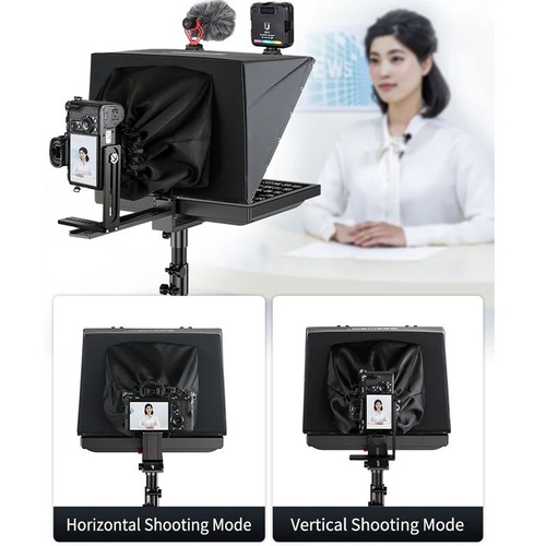 Desview T20 20" Foldable Broadcast Teleprompter for Camera DSLR Video Conference - Picture 7 of 11