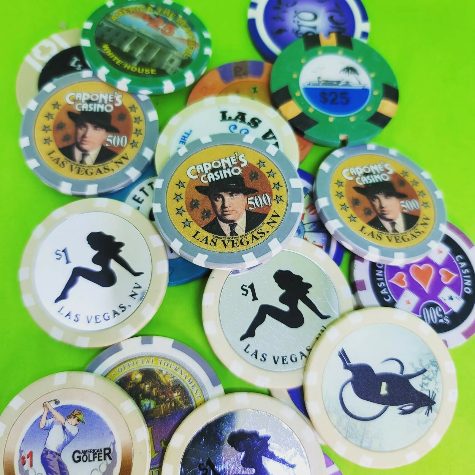 15 RARE LAS VEGAS CASINO CHIPS eBay