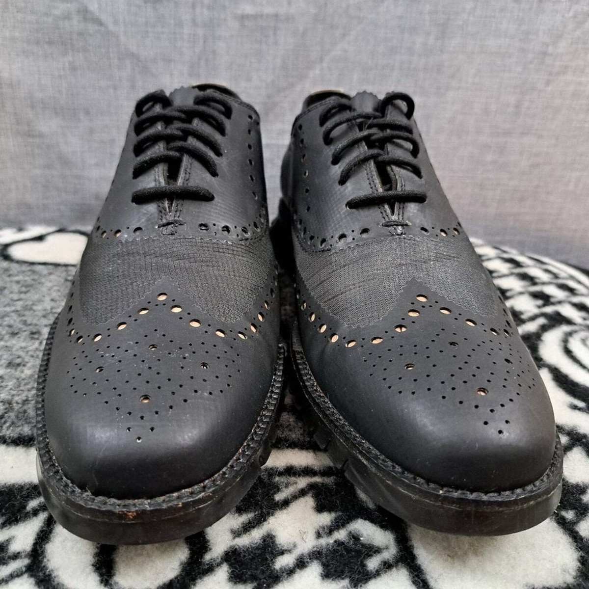 【美品】 Cole haan エンボスエナメル ZEROGRAND 7 1/2 COLE HAAN/コールハーン ZEROGRAND ウィングチップシューズ