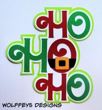 CRAFTECAFE CHRISTMAS TITLE premade paper piecing scrapbook diecut page piece 3D