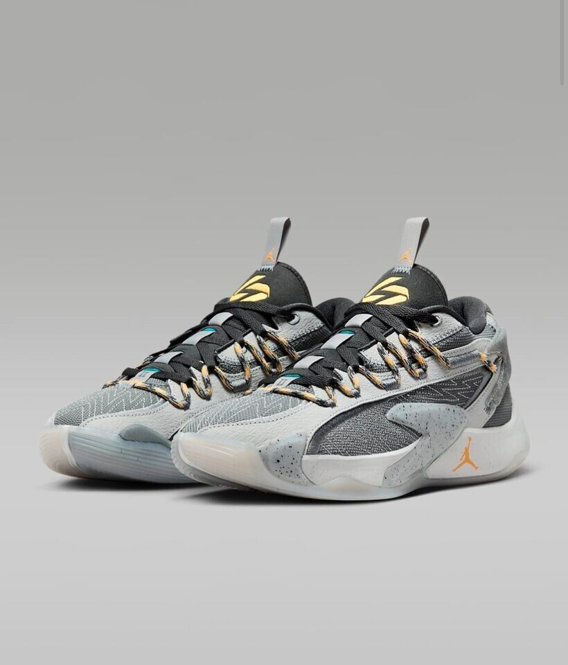 NEW Jordan Luka 2 S Men's Size 7 Smoke Grey/Laser Orange NEW Jordan Luka 2 S Men's Size 7 Smoke Grey/Laser Orange