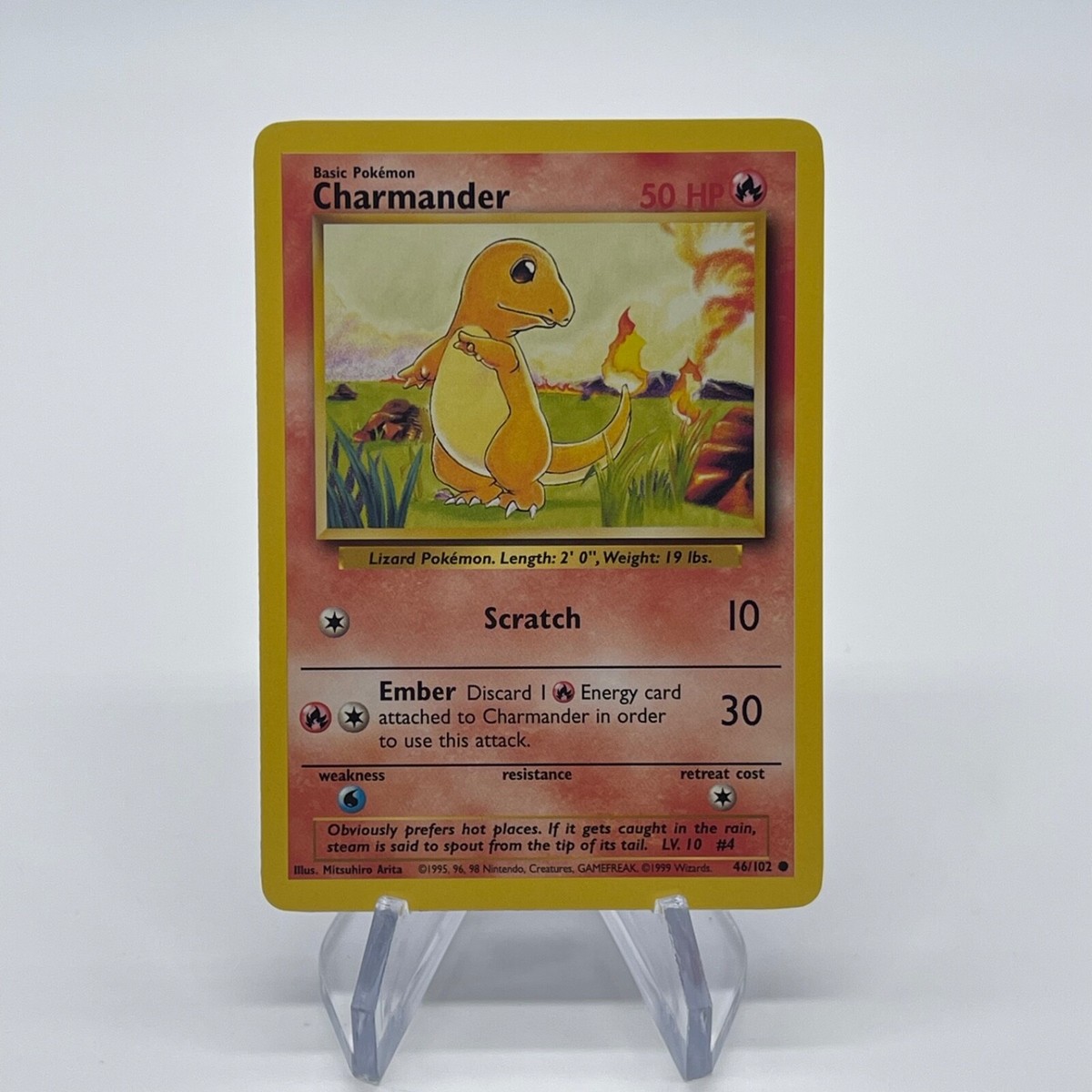 Charmander 46/102 - Common 1999 English Base Set Pokemon Card
