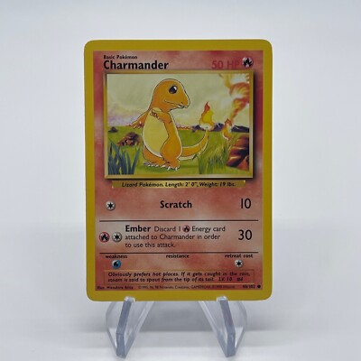 Charmander 46/102 - Common 1999 English Base Set Pokemon Card