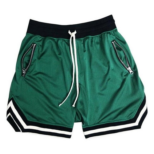 Men's Mesh Basketball Athletic Running Shorts Gym Workout Zip Pockets Quick Dry - Bild 5 von 45