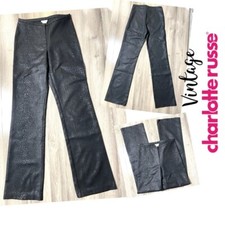 Vintage 90s Y2K Retro Charlotte Russe Snakeskin Textured Pants VTG Raver Club