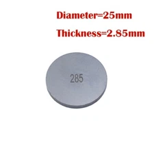25mm Valve Shim Thickness 2.85mm for Honda CB CBX Yamaha FJ TT XVZ Triumph ALL