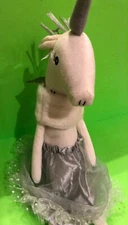 ADORABLE Seated Llama in Gray Ballerina Tutu Plush Stuffed Animal About 24” New