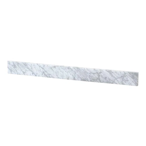 Elegant Decor Napoli 42" Traditional Marble Backsplash in Carrara White - Picture 1 of 5