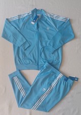 New Adidas Originals Primeblue Superstar Tracksuit Blue Burst Men's Size 2XL
