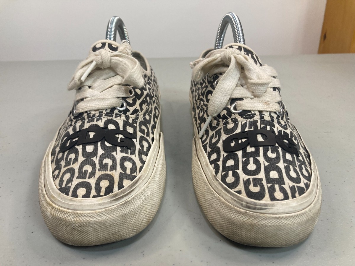 靴 OG Authentic LX CDG Print Blanc De Blanc Vans OG Authentic LX x Comme des Garçons CDG 5.5M 7W/37