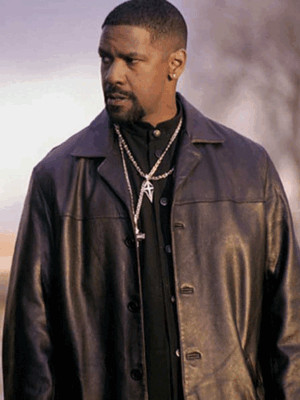 Handmade Training Day Denzel Washington Black Leather Jacket for Men and Women
