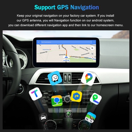 Pantalla 12.3" Android 13 Para Mercedes Benz C W204 NTG 4 4.x Bluetooth USB Navegación - Imagen 10 de 17