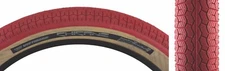 SE Racing Chicane 26 x 3.5 BMX Bike Tires Red / Tan Pair Set of 2 New