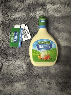Hidden Valley Ranch Dressing Bottle Christmas Ornament Ruz NEW | eBay