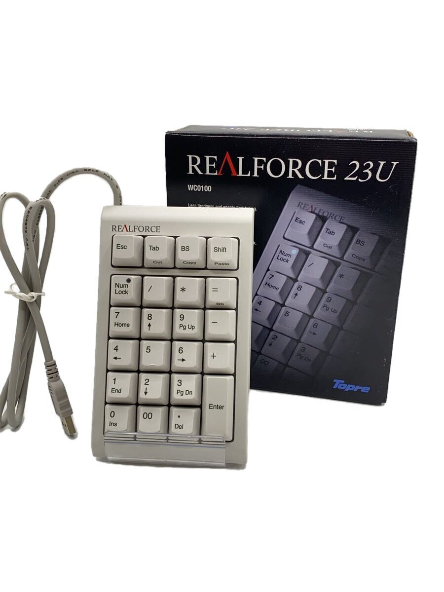 東プレ　REAL FORCE 23U WC0100 テンキー　【生産終了モデル】 とろける打鍵感。静電容量無接点のテンキー『Realforce23U