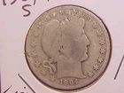 1904 S BARBER HALF DOLLAR - LIGHT MARK ON FACE - G - SEE PICS! - (N1667)