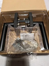 Kwikset 720 Milan Lever Square Rose Passage Lock, Black