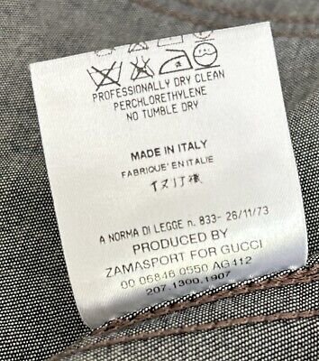 GUCCI Zamasport Dark Blue Denim Jacket Size IT 38 EXCELLENT GUCCI Zamasport Dark Blue Denim Jacket Size IT 38 EXCELLENT