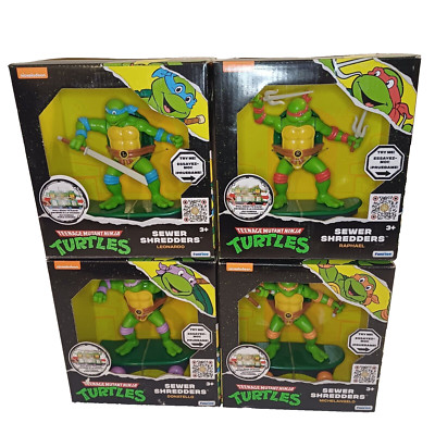 TMNT Action Figure Teenage Mutant Ninja Turtles 2023 Sewer Shredders Complete