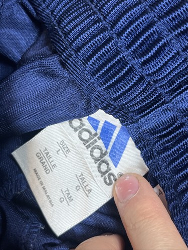 Vtg Adidas Pants Men L Blue Baggy Breakaway Tear Away Basketball Warm-Up Y2K P4 - Picture 6 of 8