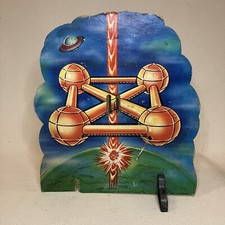 Original 1950s Satellite Target Space Game Knickerbocker Satellite Backer Part