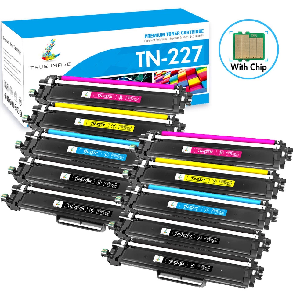 LOTE TONER TN227 alto rendimiento para Brother MFC-L3770CDW HL-L3270CDW HL-L3290CDW Foto 2 de 4