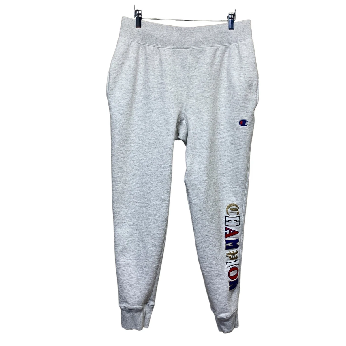 Champion sweatpants big logo sale