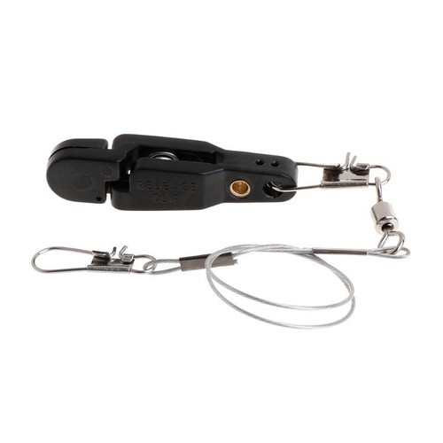 Fishing Clip w/ Rope Wire Tension Release Planer Snap Grip Trolling Trigger Clip - Picture 4 of 7