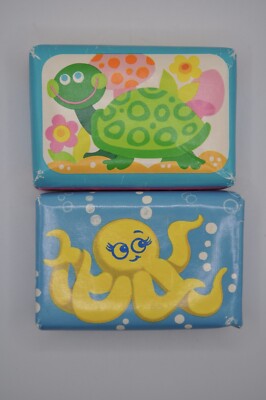 Vintage Avon Soap Topsy Turtle Soap & Oscar Octopus 3 Ounces FREE SHIPPING