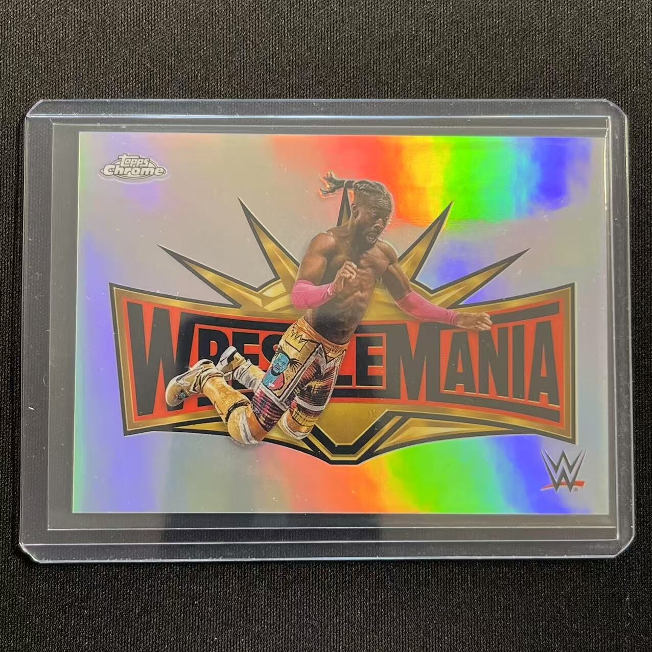 🛸2025 TOPPS WWE CHROME REFRACTOR WRESTLEMANIA KOFI KINGSTON SSP