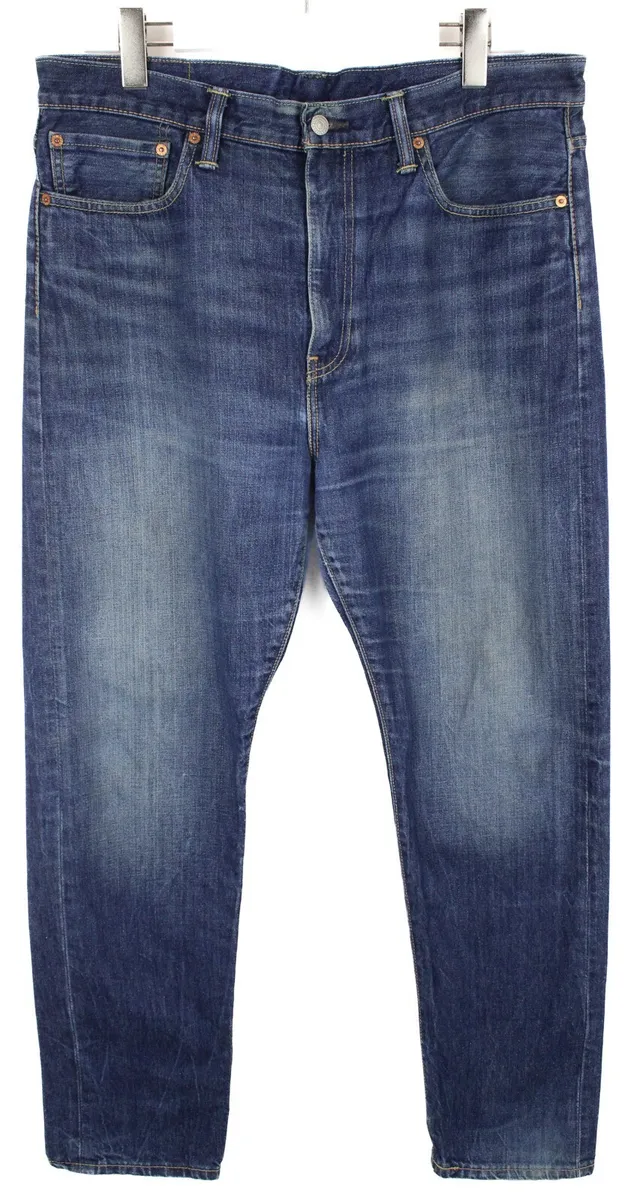 Bedst Hængsel Onkel eller Mister LEVI'S 522 Jeans Men's W36/L32 Slim Tapered Fit Whiskers Faded Blue | eBay