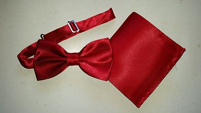 TASCHENTUCH + SCHMETTERLING SCHMETTERLING POCHETTE SATIN KRAWATTE BORDEAUX dunkelrot