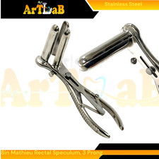 8in Mathieu Speculum with 3 Prongs Stainless Steel Rectal Speculum Dilation Tool