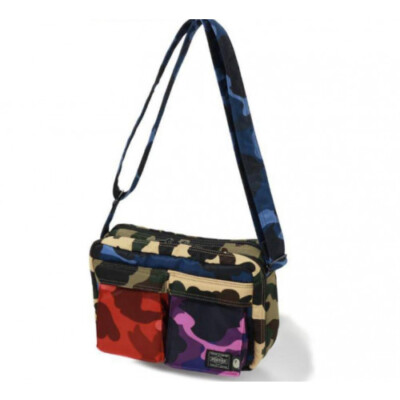 Porter x Ape Shoulder Bag Mix Camo Multicolor 2019 limited Porter x Ape Shoulder Bag Mix Camo Multicolor 2019 limited
