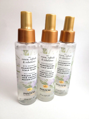 3 Ct Pantene Nutrient Blends Renew Refresh Rebalance Rejuvenating Scalp Rinse
